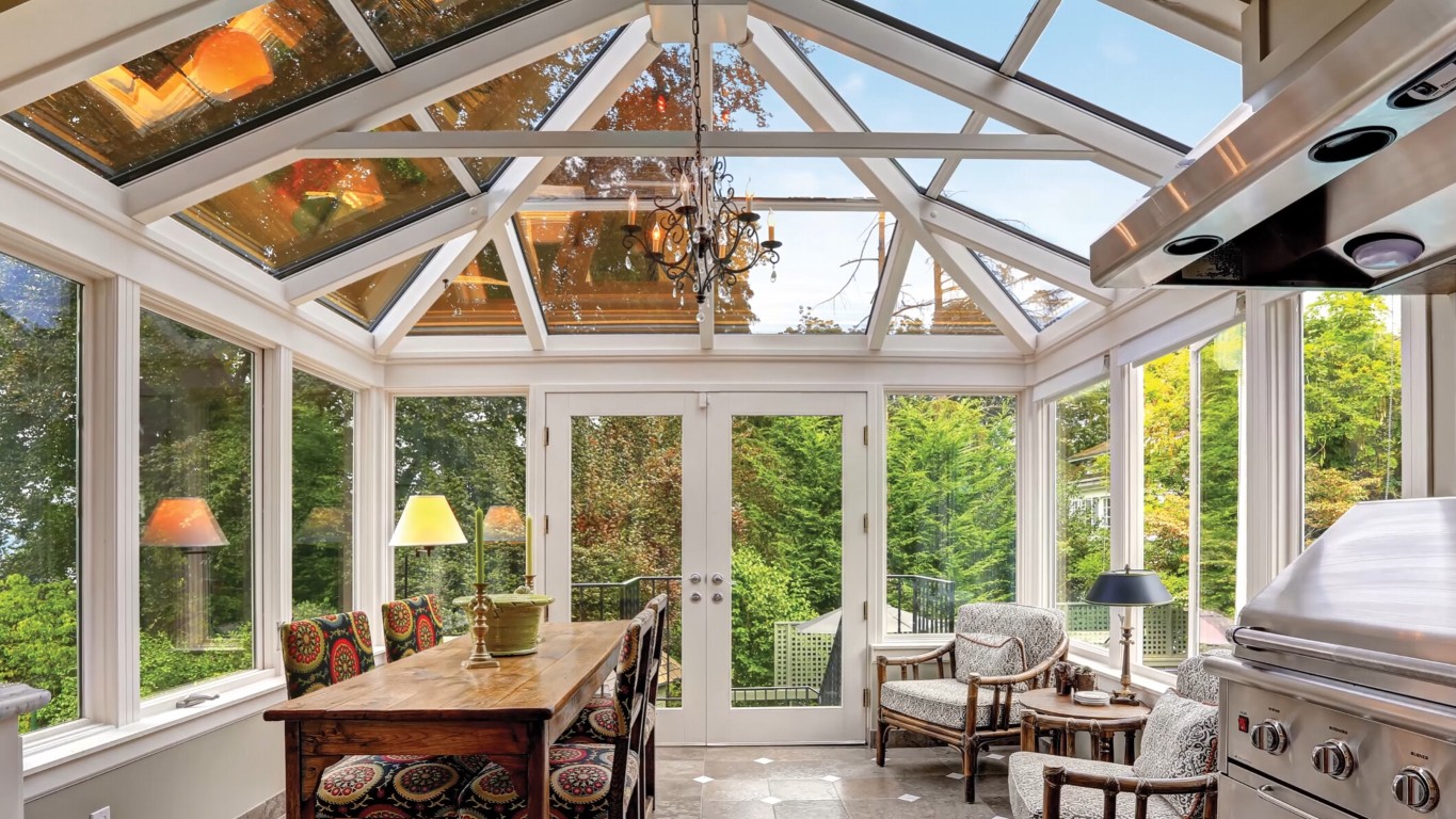 Professional sunroom installation adding space without remodeling