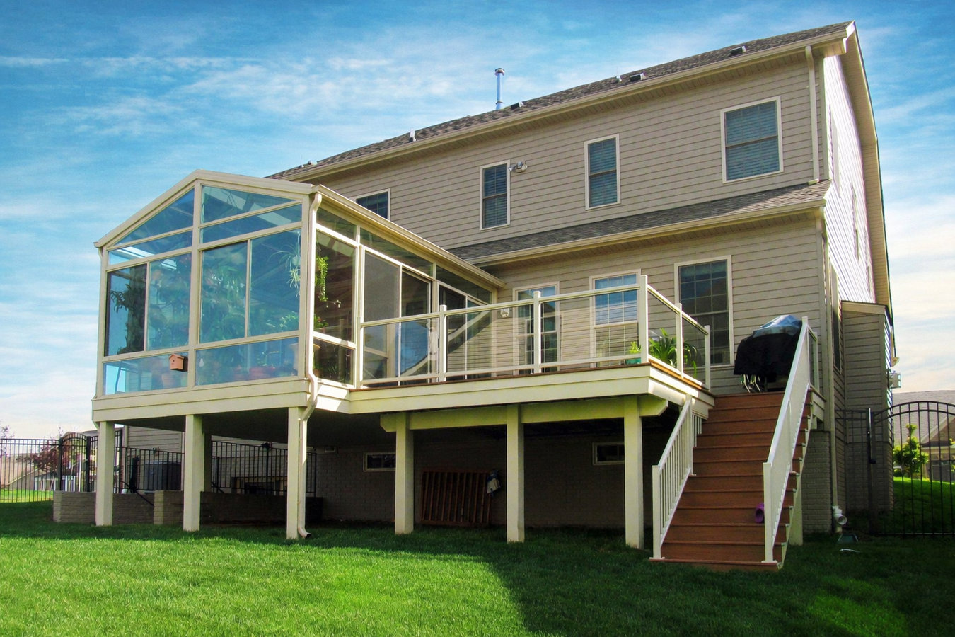 Deck-to-sunroom conversion in Victorville, CA